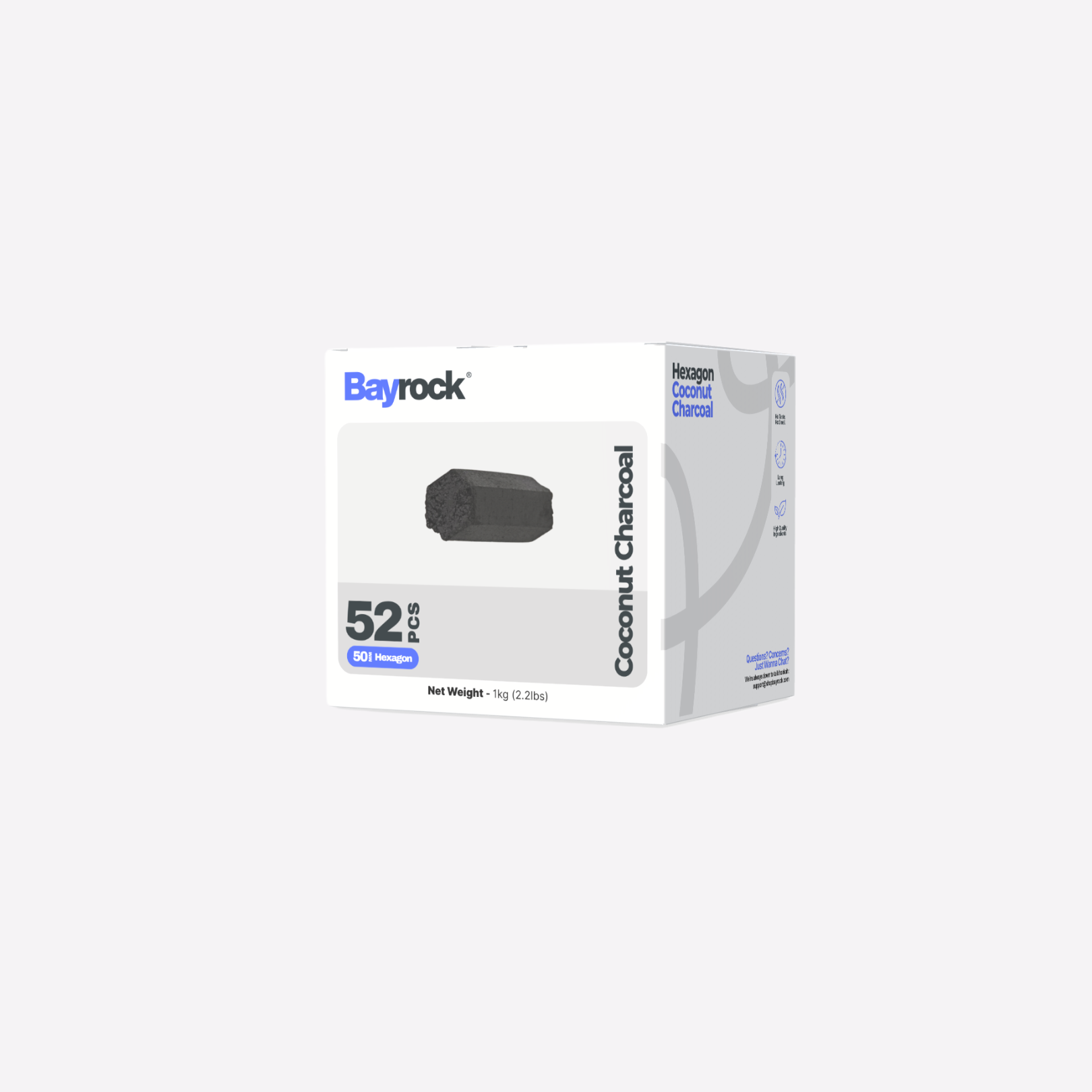 Bayrock Hexagon Coconut Charcoal
