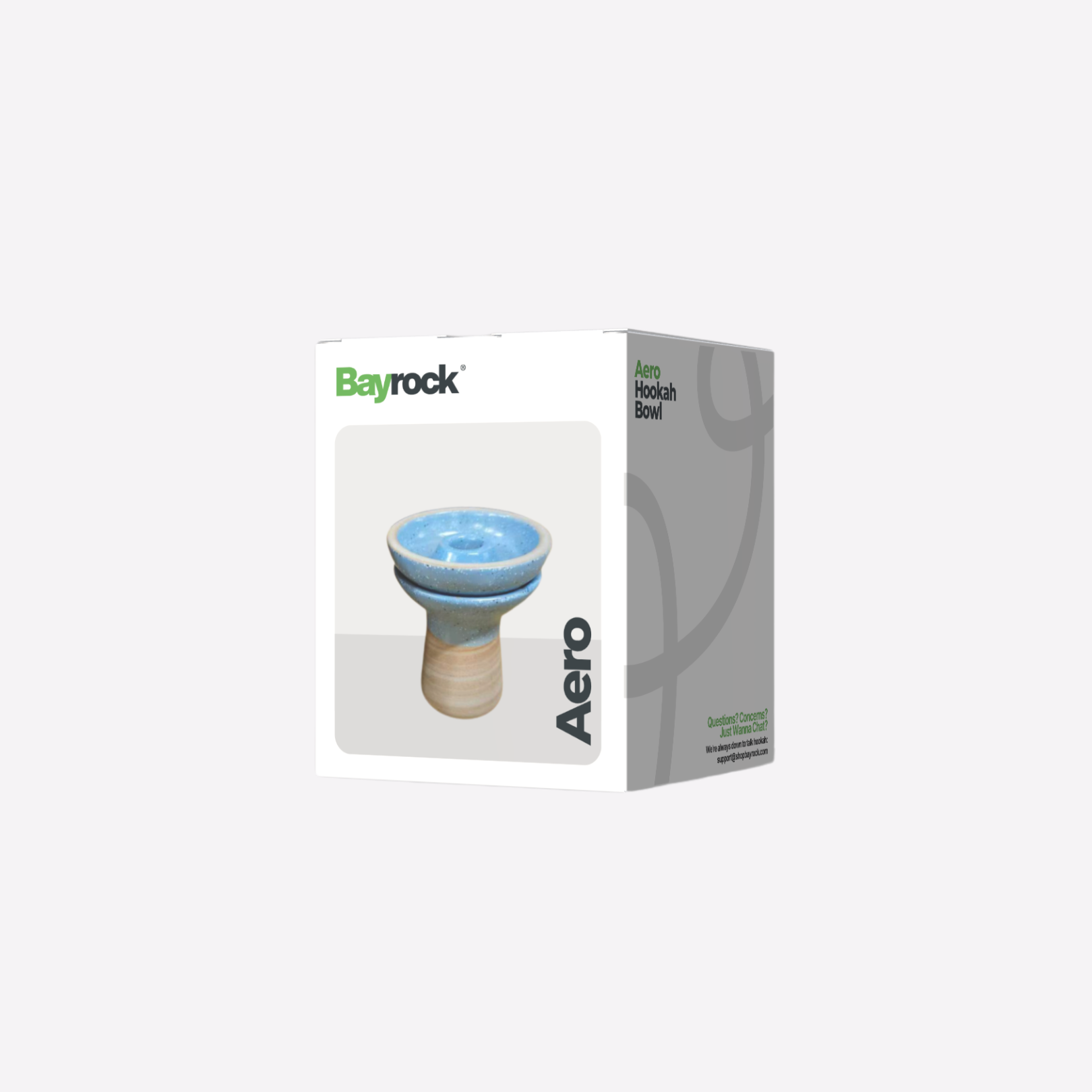 Bayrock Aero hookah bowl packaging on a white background