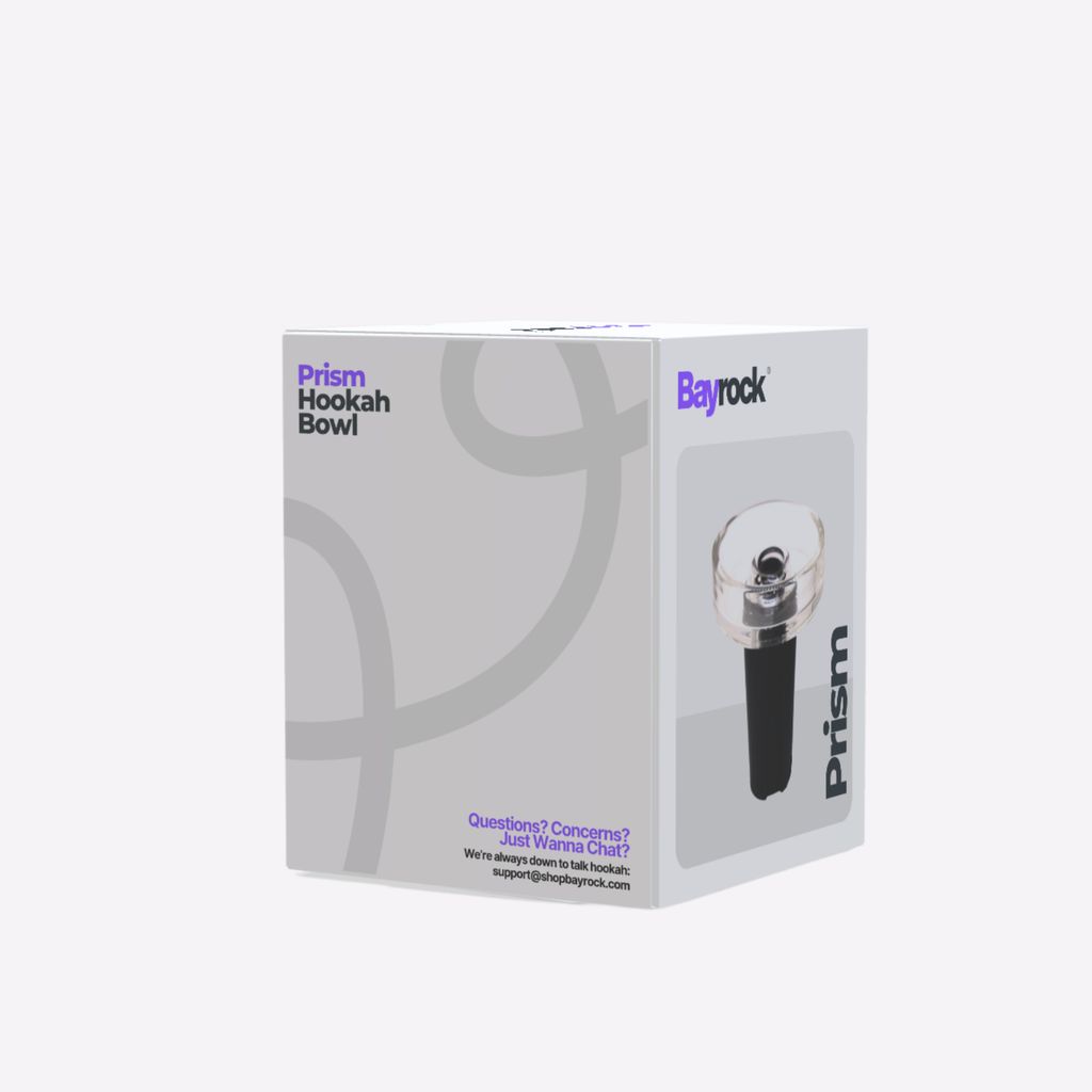 Box of Bayrock Prism Hookah Bowl on a white background