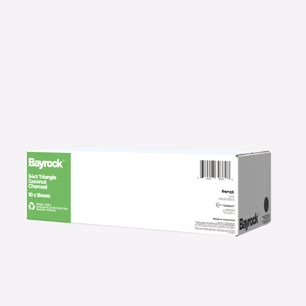 Bayrock coconut charcoal case packaging on a white background