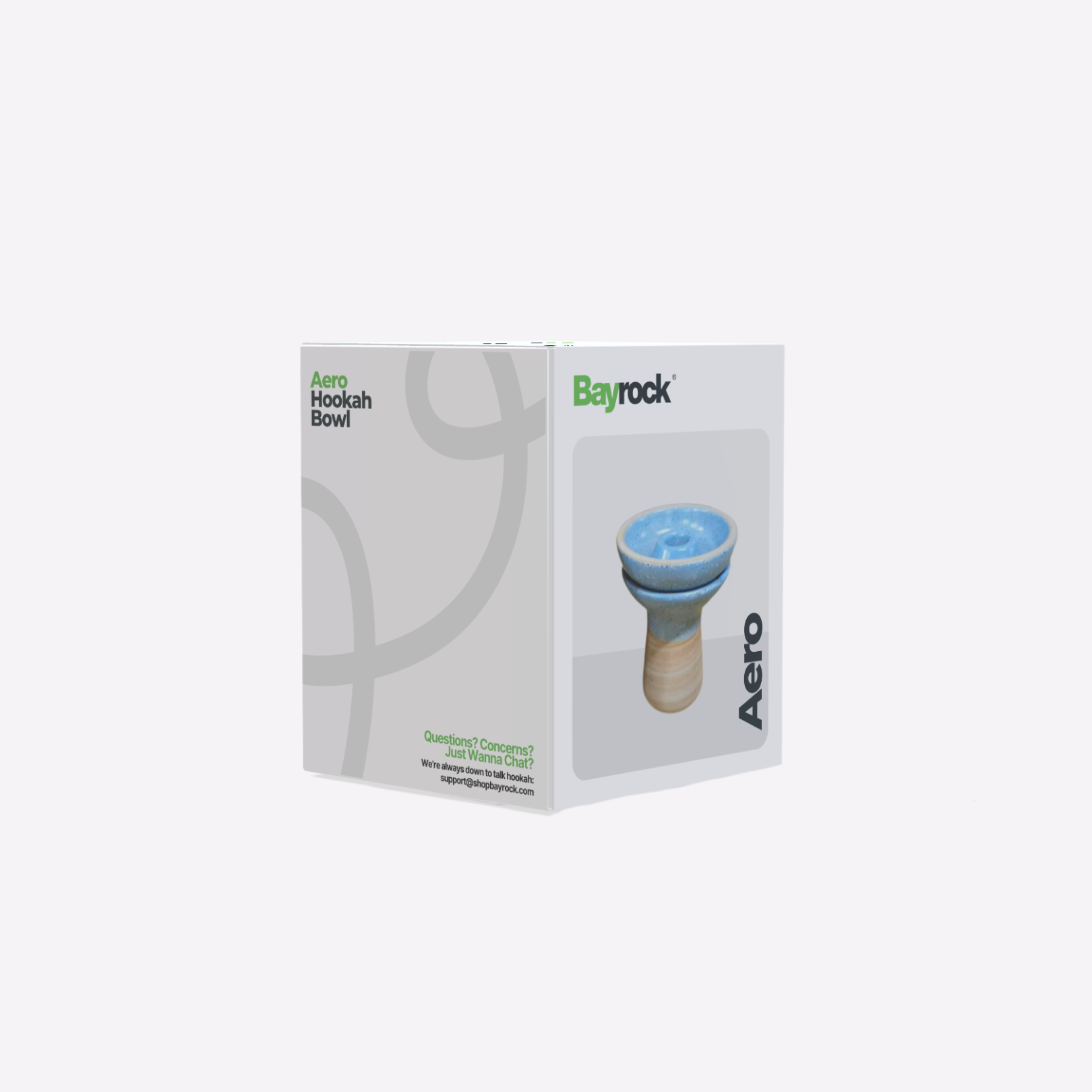 Bayrock Aero hookah bowl packaging on a white background