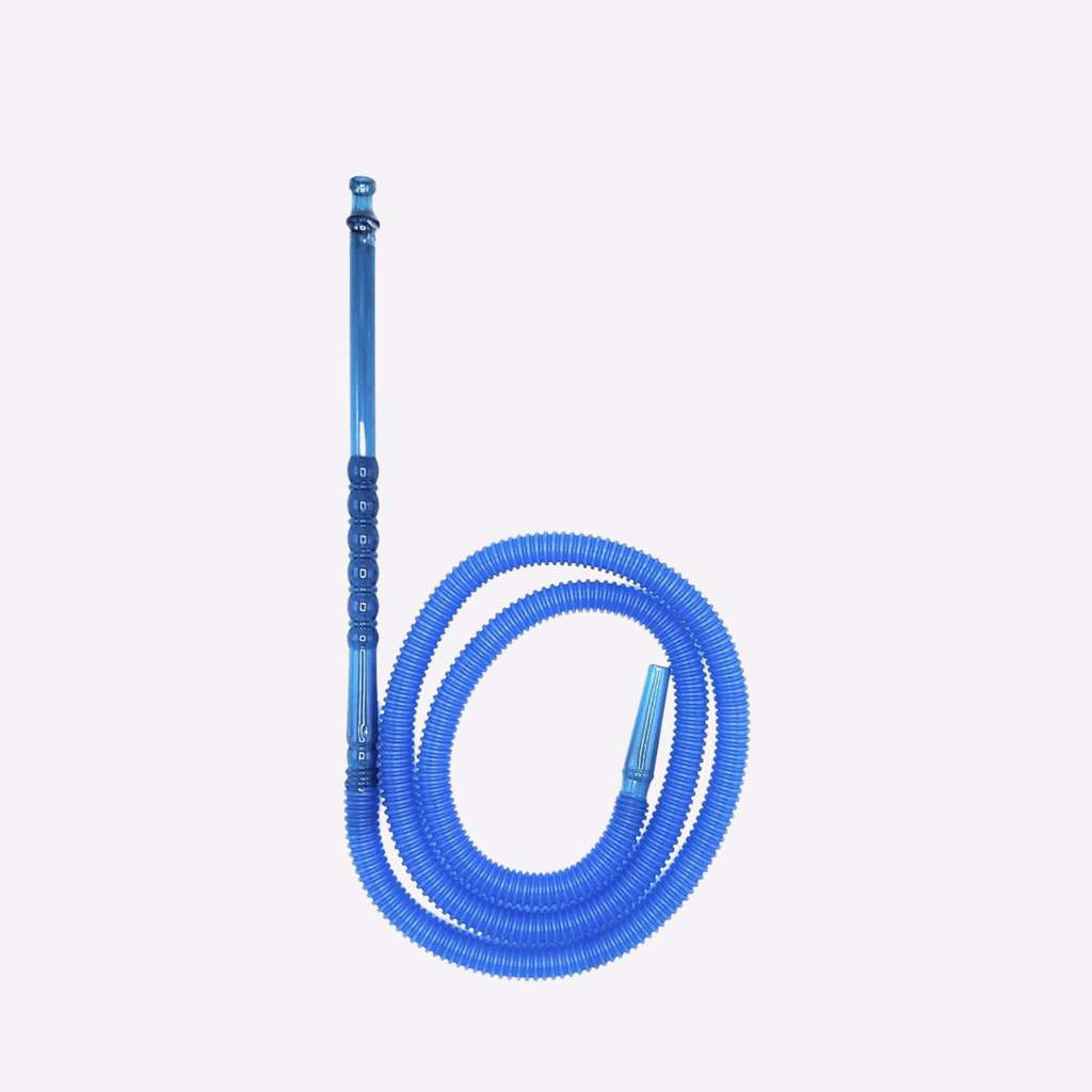 Blue hose on a white background