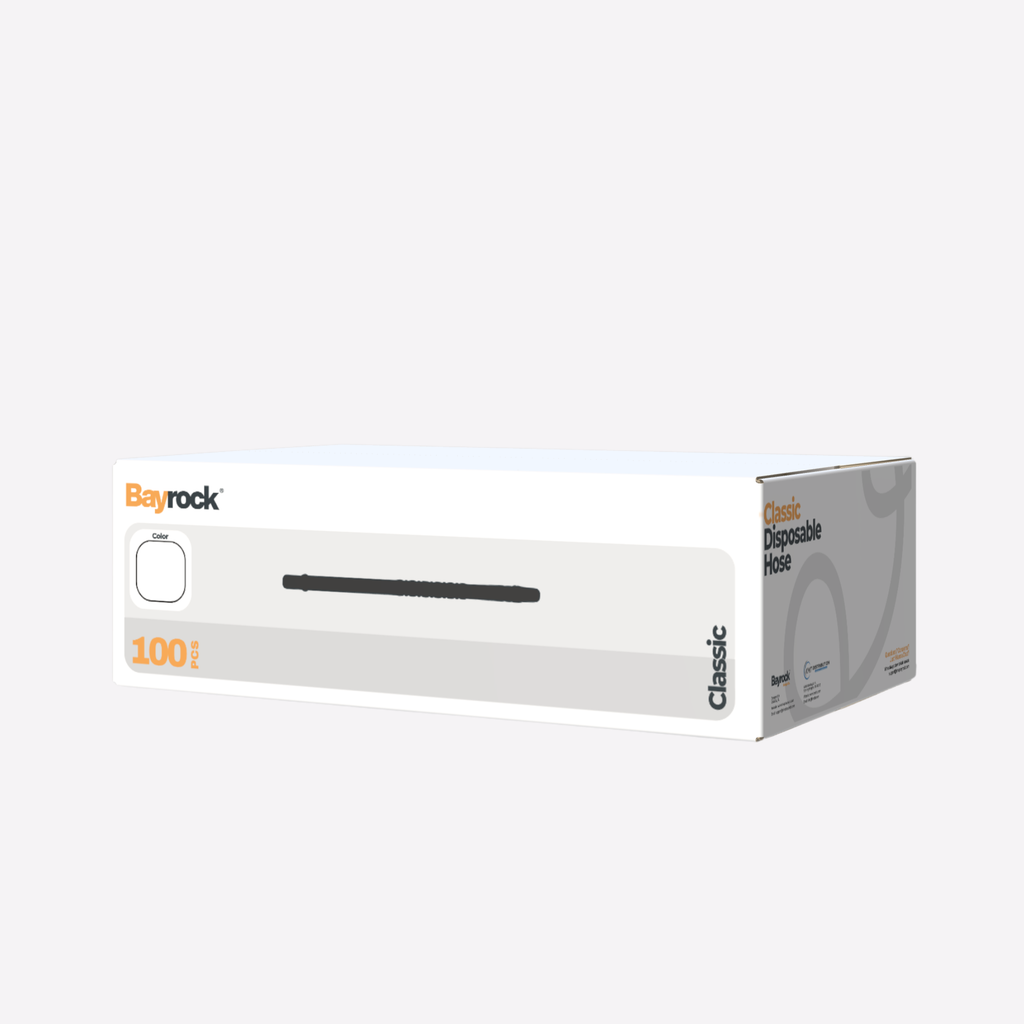 Box of Bayrock disposable masks on a white background