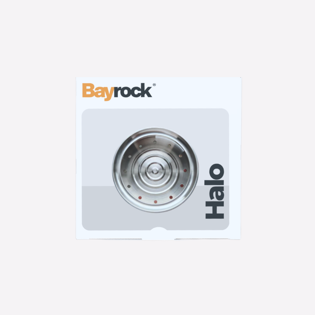 Bayrock Halo product packaging on a white background