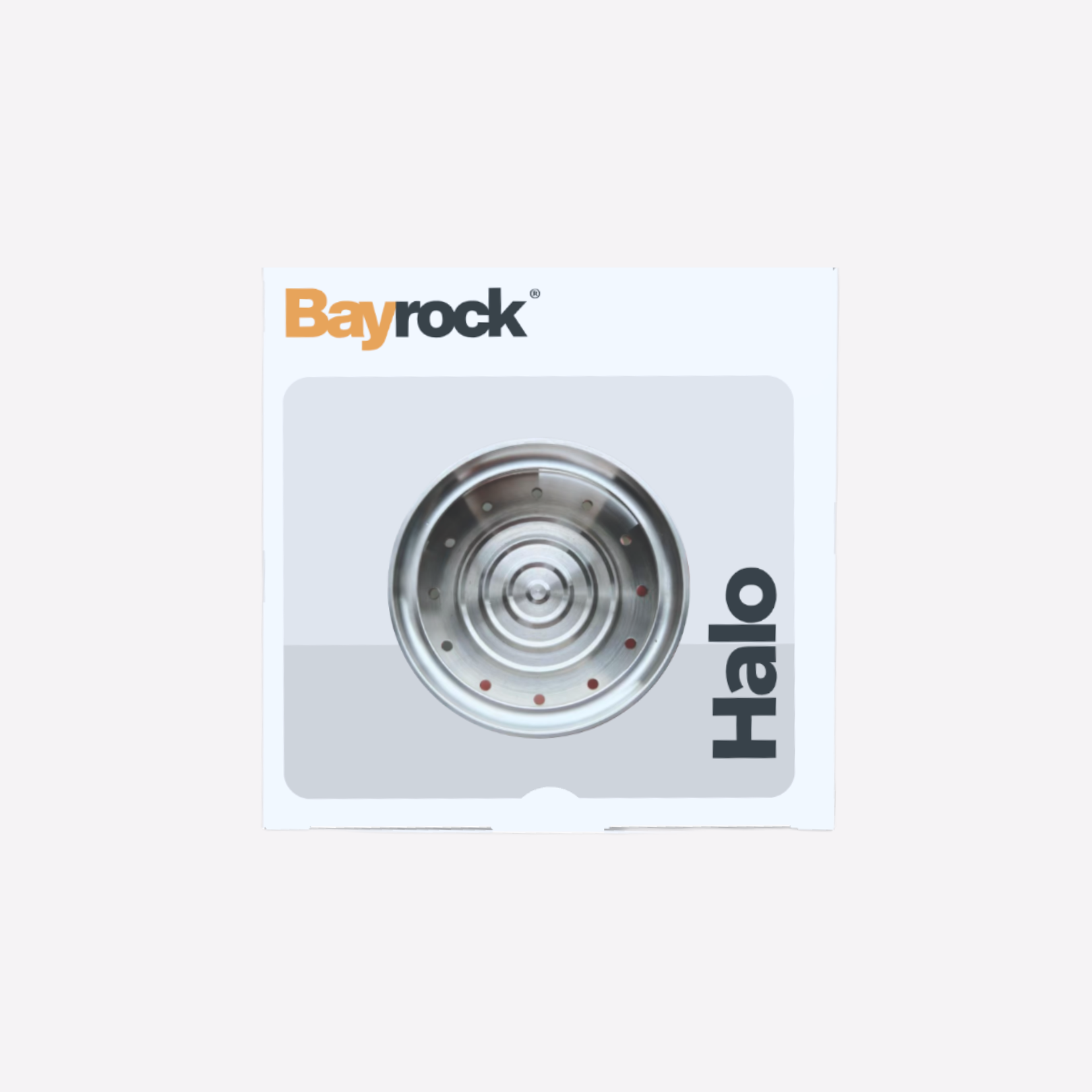 Bayrock Halo product packaging on a white background