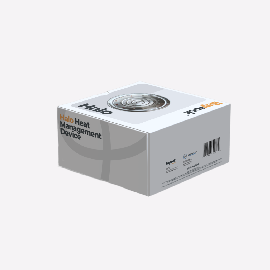 Box of Halo Heat Management Device on a white background