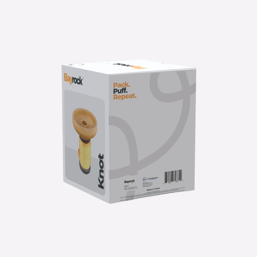 Bayrock knot packaging on a white background