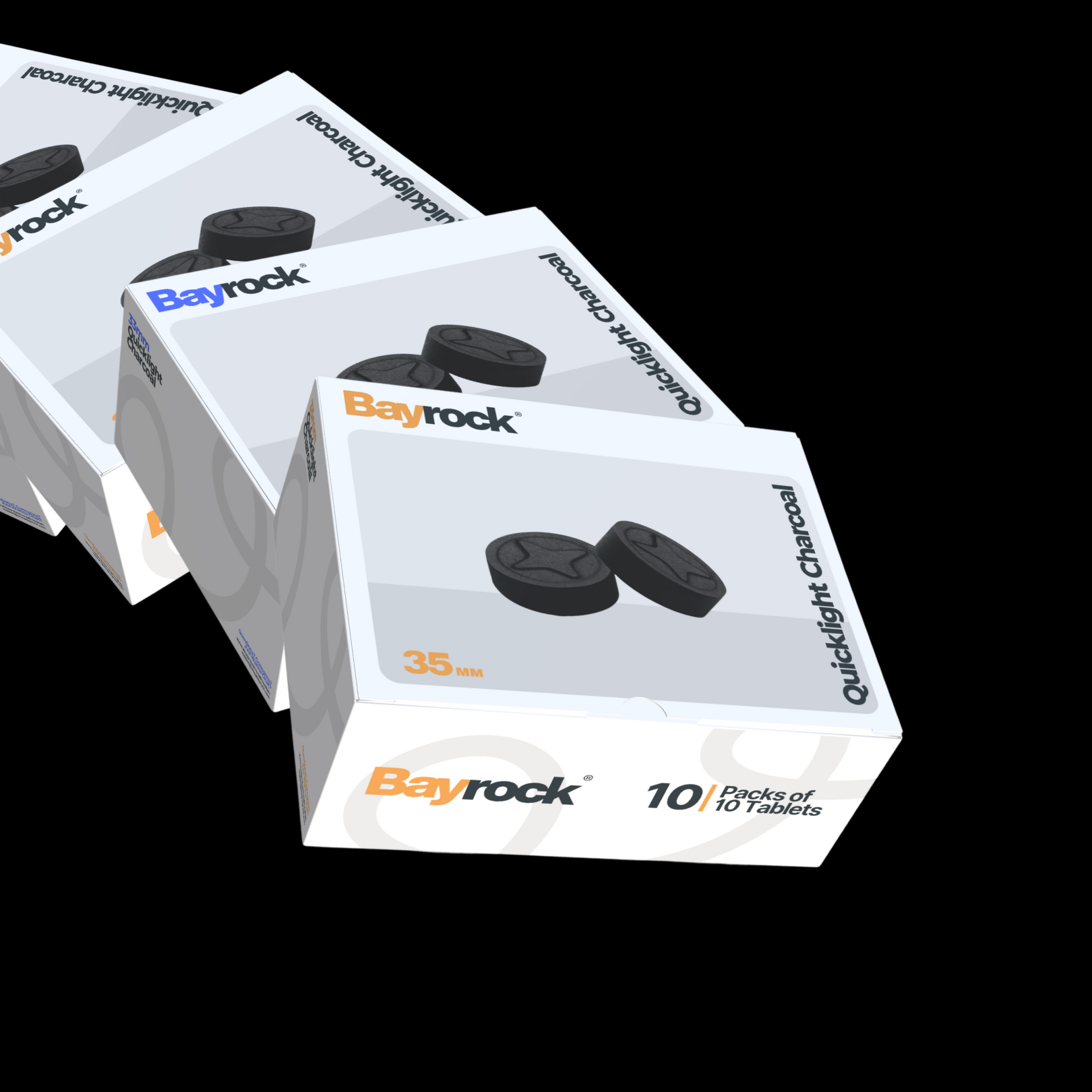 Bayrock Quicklight Charcoal packaging on a white background